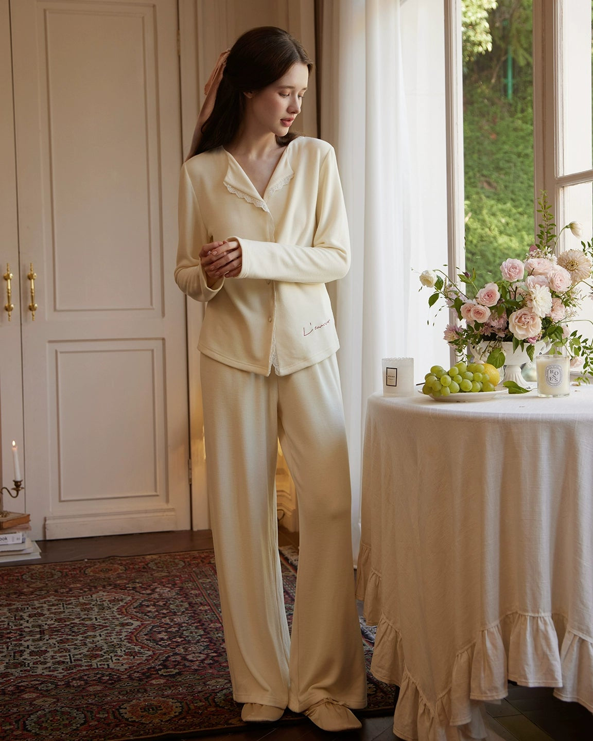 フリース L`AMOURフレンチルームウェア