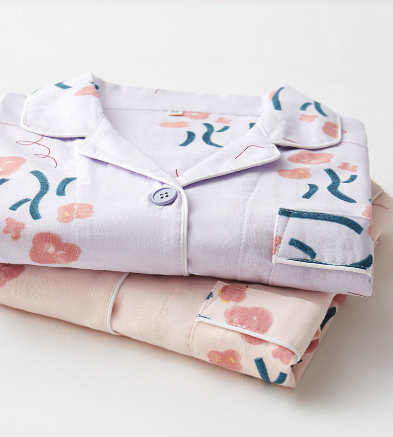 コットン桜模様パジャマ